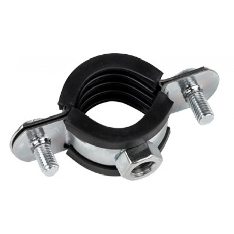 Хомут стальной 1 1/2 (47-52 мм), с уплотнителем EKF hsu1112