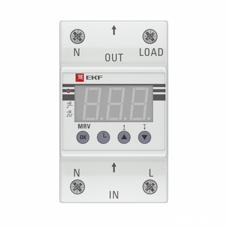 Реле напряжения с дисплеем MRV 50A EKF PROxima MRV-50A