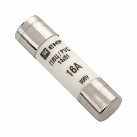 Плавкая вставка цилиндрическая ПВЦ (14х51) 16А EKF PROxima pvc-14x51-16