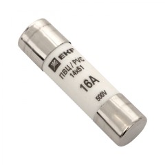 Плавкая вставка цилиндрическая ПВЦ (14х51) 16А EKF PROxima pvc-14x51-16