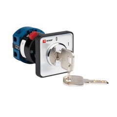 Переключатель кулачковый ПК-1-112 10А 2P «0-1» с ключом EKF PROxima pk-1-112-10