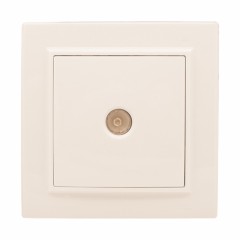 Розетка TV 1-мест. СП бежевый 75Ом 5-862МГц Минск EKF ERA00-027-20