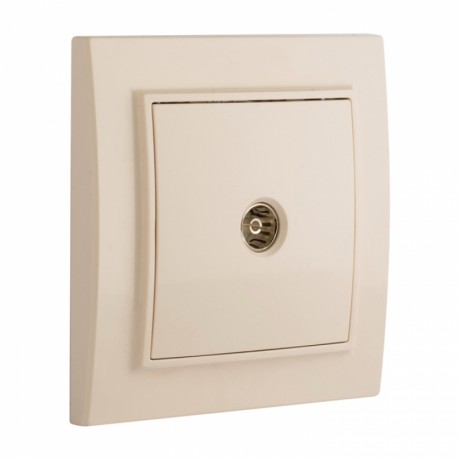 Розетка TV 1-мест. СП бежевый 75Ом 5-862МГц Минск EKF ERA00-027-20