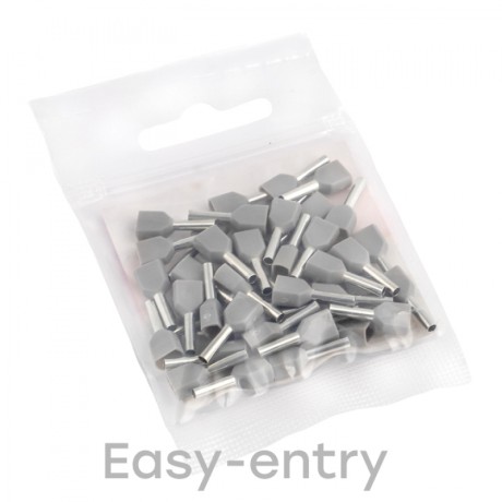 Наконечник штыревой втулочный изолированный НШвИ(2) 0,75-8 (50шт.) EKF PROxima nhvi2-0.75-8