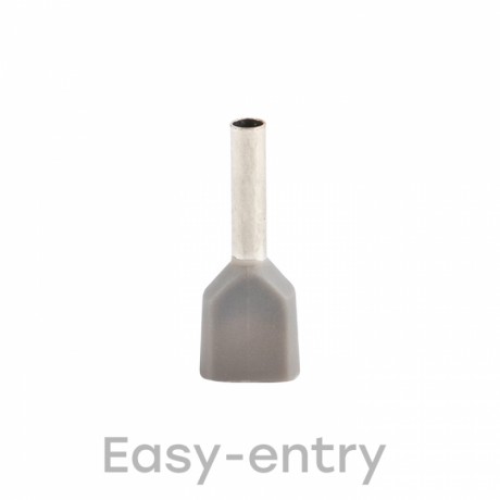 Наконечник штыревой втулочный изолированный НШвИ(2) 0,75-8 (50шт.) EKF PROxima nhvi2-0.75-8