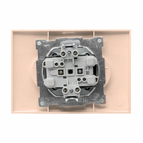 Валенсия розетка 2-местная б/з 10А кремовая с защ. штор. EKF PROxima EWR10-102-20