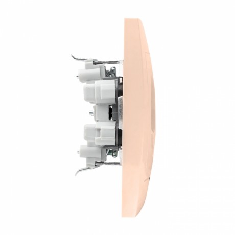 Валенсия розетка 2-местная б/з 10А кремовая с защ. штор. EKF PROxima EWR10-102-20