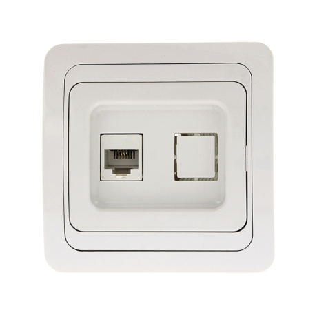 Розетка Phone 1-мест. бел. Лондон EKF PROxima EET01-034-10