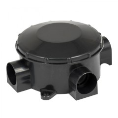 Коробка распаячная КМР-040-040б трехрожковая черная (70х35) EKF PROxima plc-kmr-040-040b