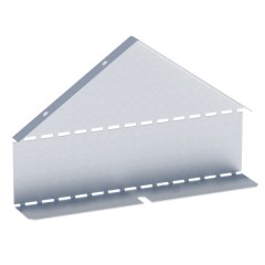 Заглушка крышки двускатной на лоток 50х600 мм (0,8 мм) HDZ EKF zkdsk50600-HDZ