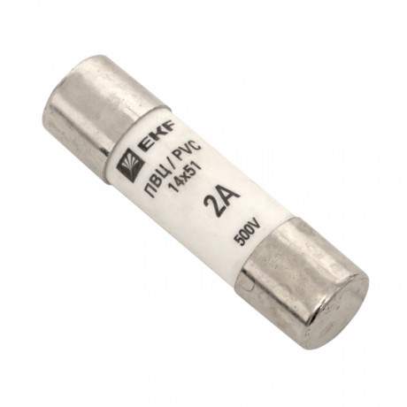 Плавкая вставка цилиндрическая ПВЦ (14х51) 2А EKF PROxima pvc-14x51-2