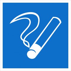 Наклейка Место курения D03 (200х200мм.) EKF PROxima an-4-04