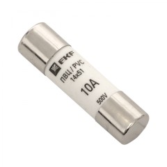 Плавкая вставка цилиндрическая ПВЦ (14х51) 10А EKF PROxima pvc-14x51-10