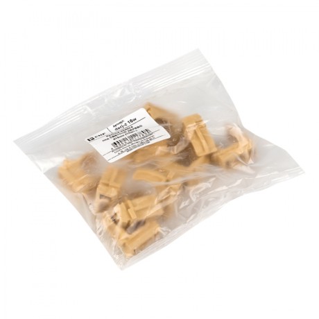 Крепеж-клипса d16 мм (10 шт) светлое дерево EKF-Plast derj-z-16w