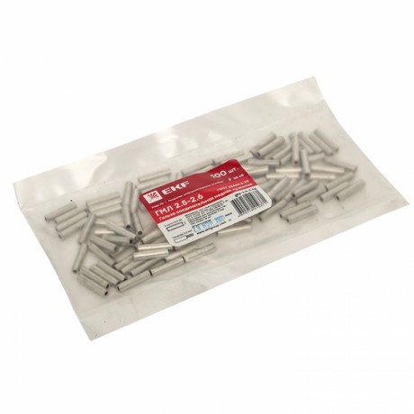 Гильза соединительная медная луженая ГМЛ 2.5-2.6 ГОСТ EKF PROxima gty-2.5-2.6g