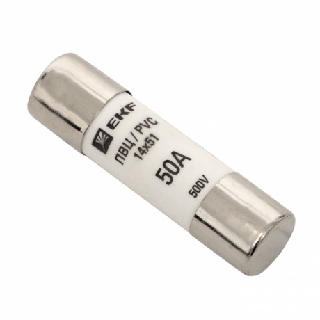 Плавкая вставка цилиндрическая ПВЦ (14х51) 50А EKF PROxima pvc-14x51-50
