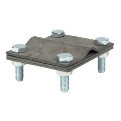 Зажим заземлитель 20 - полоса 50 (пластина 70*80мм) Ni EKF PROxima lp-57080-ni