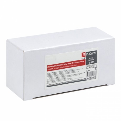 Терминал клеммный TC-603 до 16 мм2 60A 3 клеммные пары EKF PROxima tc-603