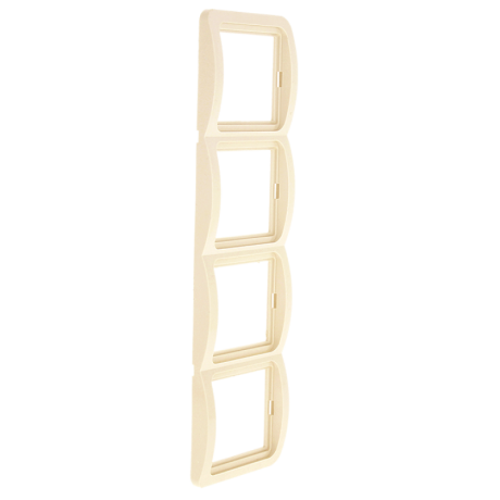 Лондон Рамка 4-местная вертикальная бежевая EKF PROxima EEM-V-304-20