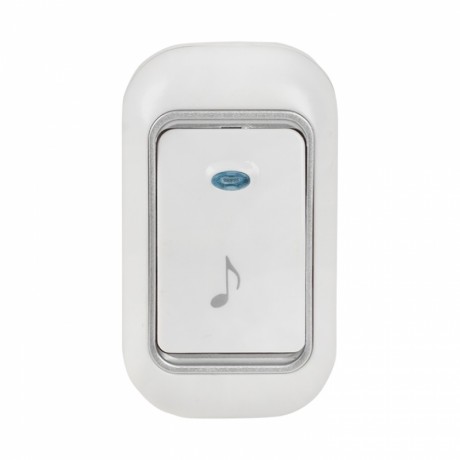 Звонок беспр. в розетку Classic (бел.-сер. 51 мелод. с индик. 4 ур.) EKF DBS-002