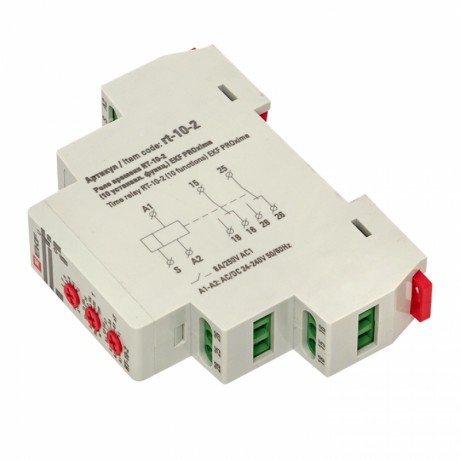 Реле времени (10 устанавл. функц.) RT-10-2 EKF PROxima rt-10-2