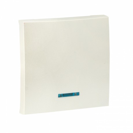 Валенсия лицевая панель выключателя 1-кл. с индикатором 10А жемчуг EKF PROxima ESV10-L-121-50