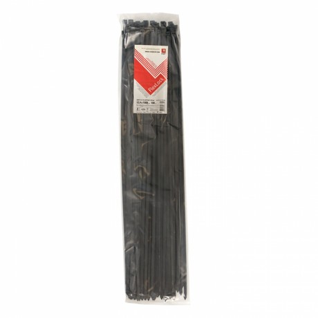Хомут P6.6 стандартный (ч), 12.4x1000 (100шт) FlexLock PROxima plc-fl-ctsb-12.4x1000