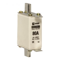Плавкая вставка ППН-33 100/ 80А габарит 00С EKF PROxima fus-33/100/80