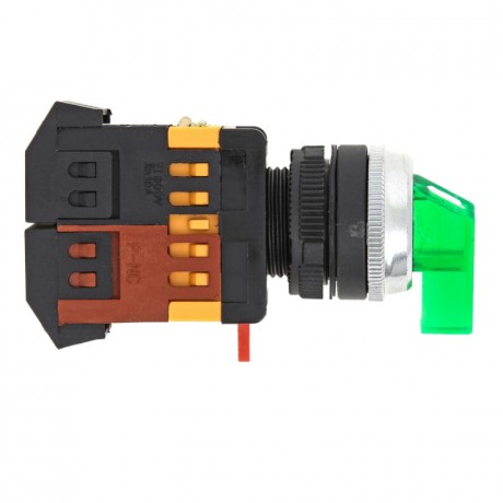 Переключатель ANLC-22 2P зеленый с подсветкой 380В NO+NC EKF PROxima psw-anlc-2p-g-380