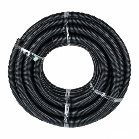 Труба гофр. ПНД с протяжкой d63 мм (15 м) черная EKF-Plast tpnd-63n