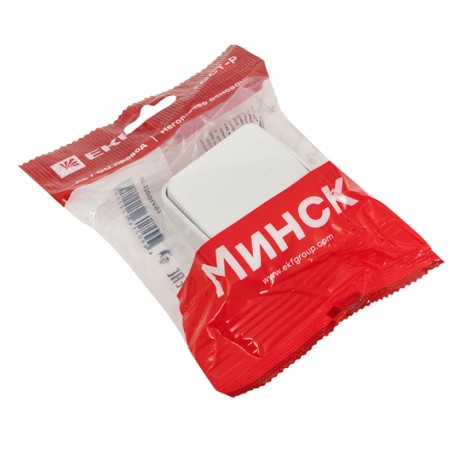 Минск Выключатель 1-клавишный ОП 10А белый EKF Basic EGV10-021-10