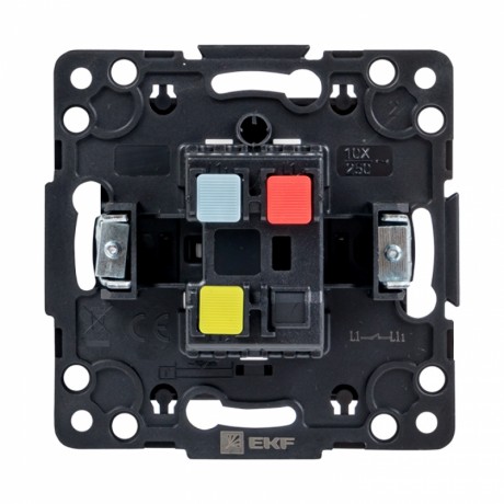 Стокгольм Механизм Выключателя 1-кл. проходного 10А черный EKF PROxima EZV10-025-10
