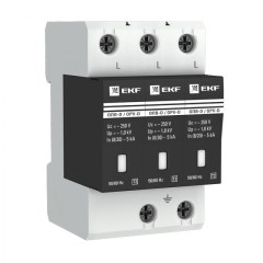 Ограничитель импульсных напряжений ОПВ-D/3P In 5кА 275В с сигн. EKF PROxima opv-d3