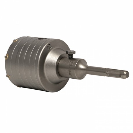 Коронка буровая по бетону с оснасткой TCT-72 М22 SDS-plus EKF Master tct-72-m22