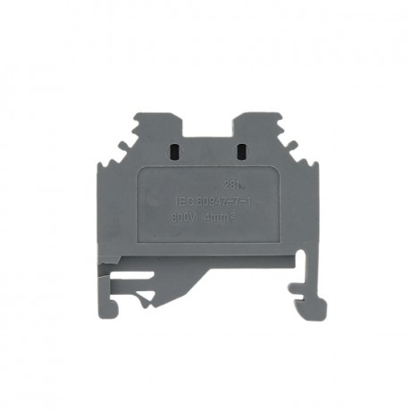 Колодка клеммная пружинная JXB-S-2.5 24А серая EKF PROxima plc-jxb-s-2.5g