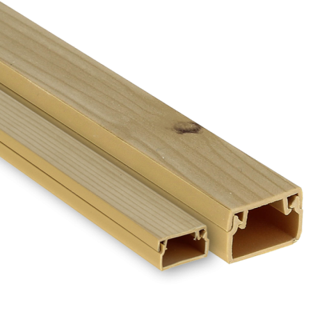 Канал кабельный (16х16) (84 м) светлое дерево EKF-Plast kk-16-16w