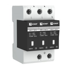 Ограничитель импульсных напряжений ОПВ-C/3P In 20кА 385В с сигн. EKF PROxima opv-c3