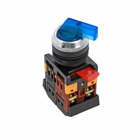 Переключатель ANLC-22 2P синий с подсветкой 380В NO+NC EKF PROxima psw-anlc-2p-b-380
