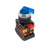 Переключатель ANLC-22 2P синий с подсветкой 380В NO+NC EKF PROxima psw-anlc-2p-b-380