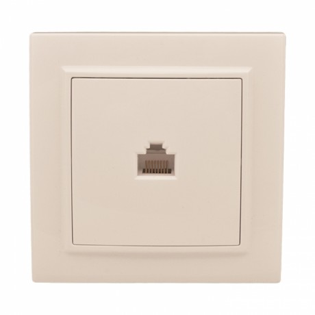 Розетка RJ-45 1-мест. СП бежевый Минск EKF ERK01-035-20
