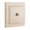 Розетка RJ-45 1-мест. СП бежевый Минск EKF ERK01-035-20