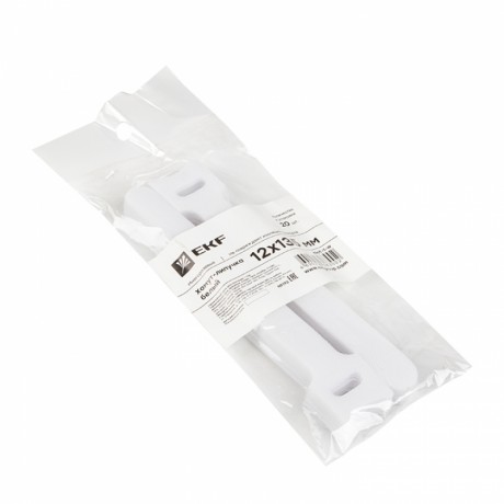 Хомут-липучка 12х135 мм белый (20 шт) EKF PROxima hlct-1-w