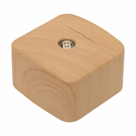 Розетка TV 1-местная ОП Минск 75Ом 5-862МГц светлое дерево EKF EGA00-027-30