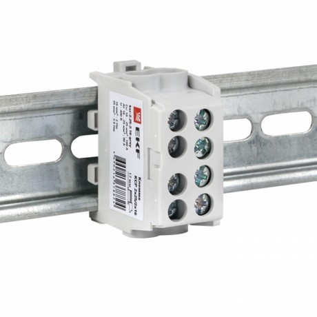 Клемма распределительная КСР с двойным винтом 2x25/2x16 серая EKF PROxima ksr-2.25-2.16-grey