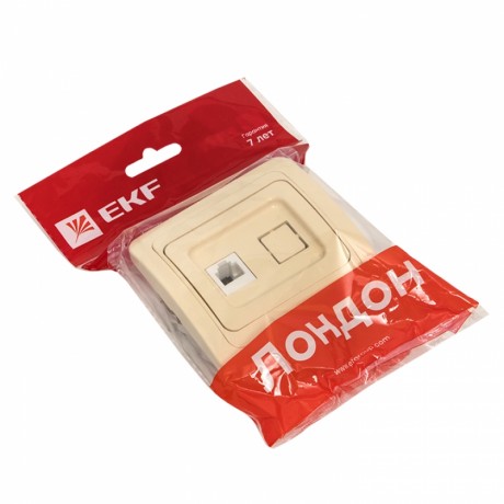 Розетка Phone 1-мест. беж. Лондон EKF PROxima EET01-034-20