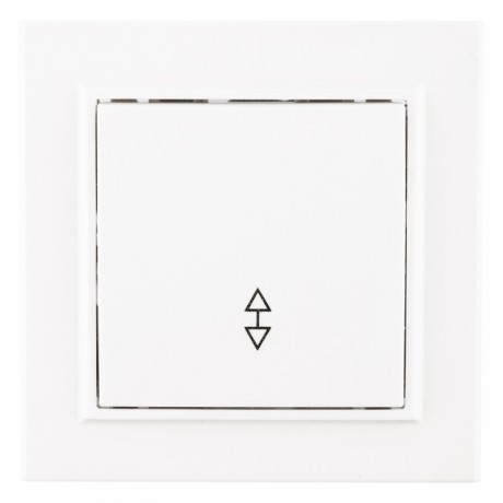 Минск Выключатель 1-клавишный СП проходной, 10А, белый EKF Basic ERV10-025-10