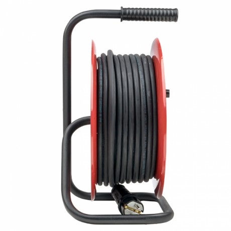 Удлинитель на катушке Гефест 2.0 4 гнезда 30м с заземлением и предохранителем КГ 3*2,5 16А/3,5кВт PROxima UKG02-16-R325-4-30