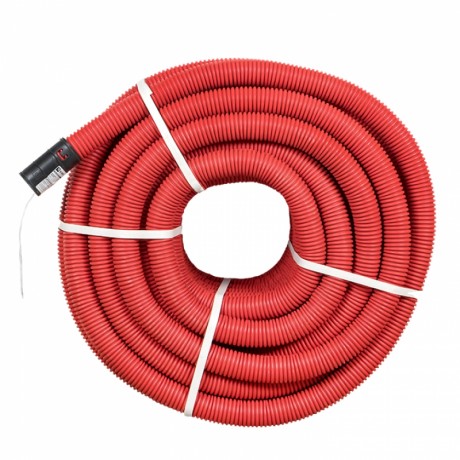 Труба гофр. двустенная ПНД/ПНД гибкая с протяжкой d50 мм (50 м) красная EKF-Plast tg2st-50-50m