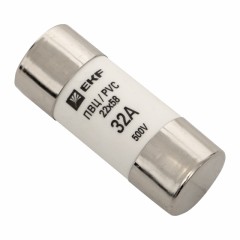 Плавкая вставка цилиндрическая ПВЦ (22х58) 32А EKF PROxima pvc-22x58-32