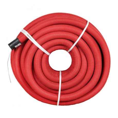 Труба гофр. двустенная ПНД/ПНД гибкая с протяжкой d63 мм (50 м) красная EKF-Plast tg2st-63-50m